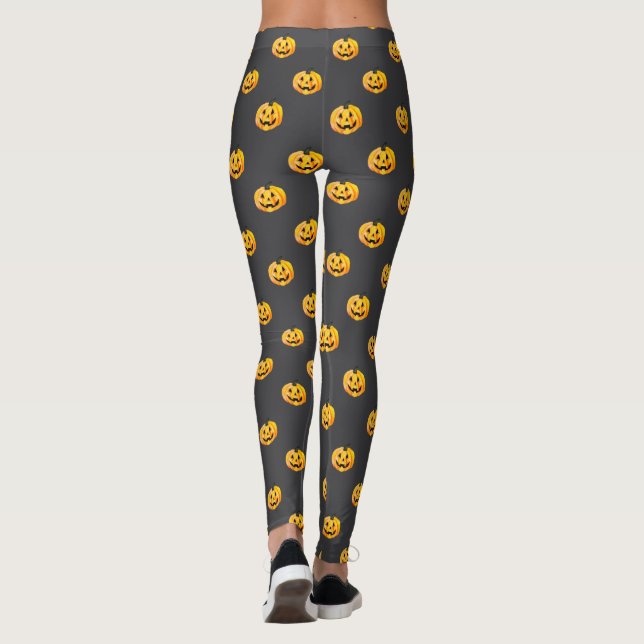 Legging Jack O Lantern Pumpkin Halloween (Verso)