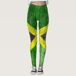 Legging Jamaica Flag Grungy Distress Conselho