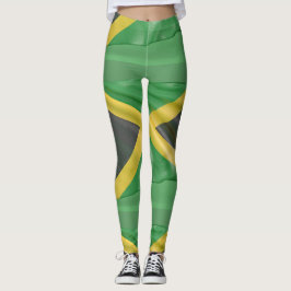 Legging Jamaicana Flag Green Yoga Pants