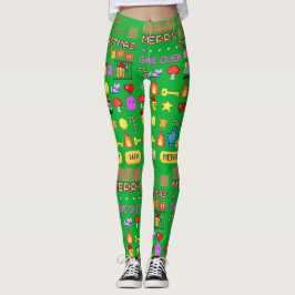 Legging Jantar de turquia de natal de Mikitiez