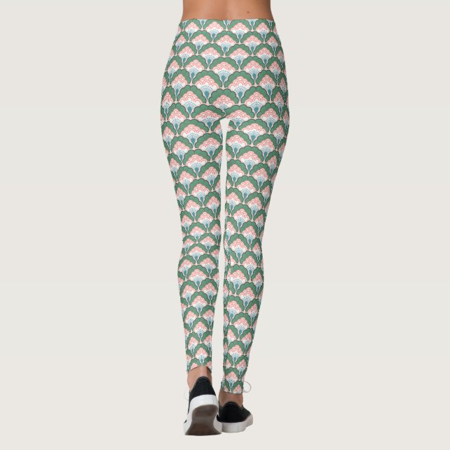 Legging Japanese art deco style_Tropical (Verso)