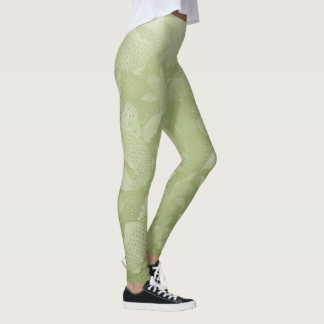 Legging Japanese carp-moss green ground@miyasan