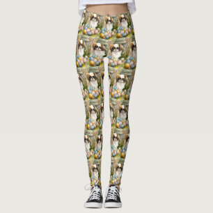 Legging Japanese Chin com Ovos de Páscoa