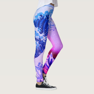 Legging Japão - Arte Japonesa (Onda de Excelente em Kanaga