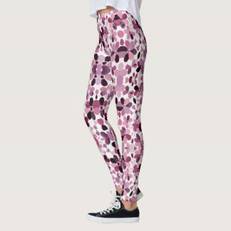 Legging Jardim Abstrato de Flores — Elegância da Arte Mode
