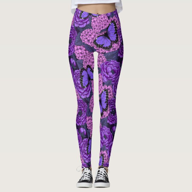 Legging Jardim azul morfo 2 (Frente)