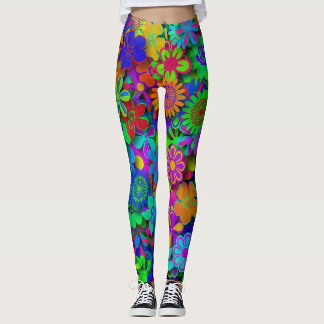 Legging Jardim das Flores de Groovy (Frente)