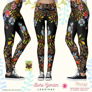 Legging Jardim de Boho