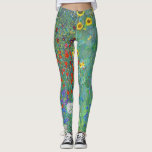 Legging Jardim de fazenda com girassóis por Gustav Klimt<br><div class="desc">Por favor,  visite minha loja para obter design mais interessante e mais opções de cores.
=> zazzle.com/colorfulworld*</div>
