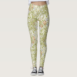 Legging Jardim de Lírio Dourado Clássico de William Morris