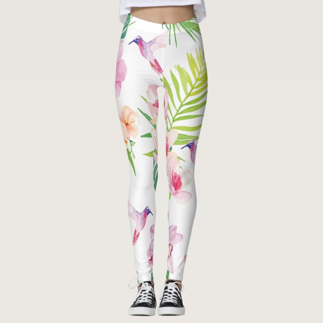 Legging Jardim do Hummingbird (Frente)