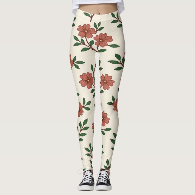 Legging Jardim Floral Boho (Frente)