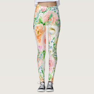 Legging Jardim romântico de Pastel