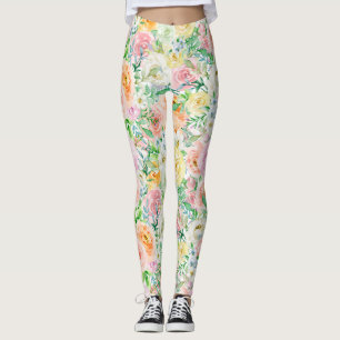 Legging Jardim Rosa Pastel