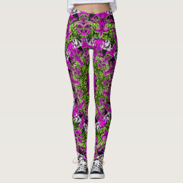 Legging Jardim secreto (padrão abstrato colorido)