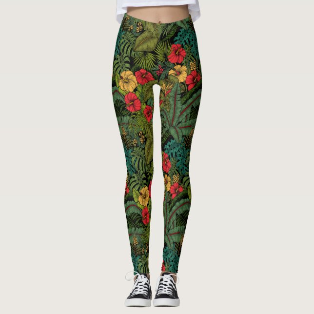 Legging Jardim tropical (Frente)