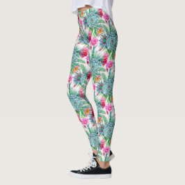 Legging Jardim tropical suculento