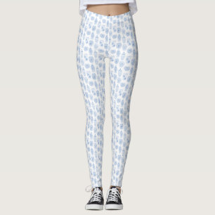 Legging Jars Ginger Azul E Branco Clássicos