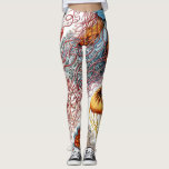 Legging Jellyfish (Scheibenquallen) por Ernst Haeckel<br><div class="desc">Por favor, visite minha loja para obter design mais interessante e mais opções de cores.
=> zazzle.com/colorfulworld*</div>