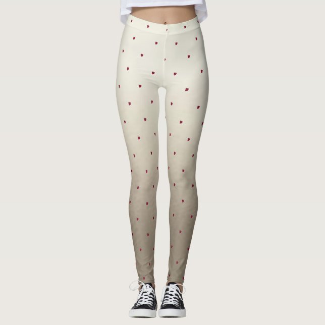 Legging Joaninha Vermelha Fofa, Luminosa (Frente)