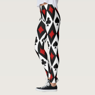 Legging Jogador de Cartão de Jogo Blackjack Casino Las Veg