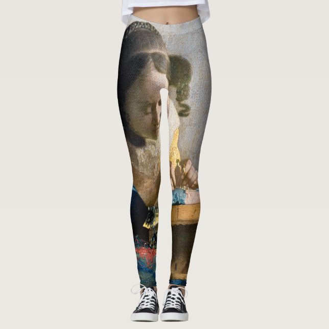 Legging Johannes Vermeer - O Lacemaker (Frente)