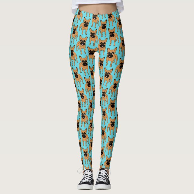 Legging Jovem corça dourada Frenchie (Frente)