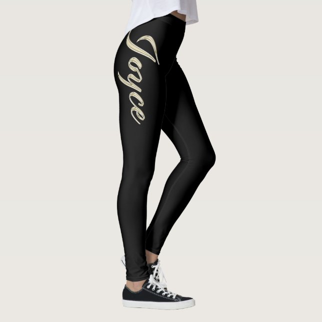 Legging Joyce white gold Handwriting Hose (Direita)