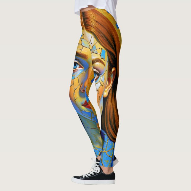 Legging “Kaela” - Padrão de um Passado (Esquerda)