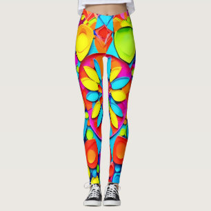 Legging Kaleidoscope Sinfonia Trabalho de arte