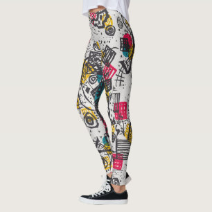 Legging Kandinsky Mundos Pequenos V Abstrato Clássico