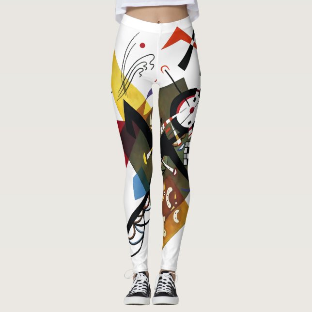 Legging Kandinsky, Sobre Branco 1923 (Frente)