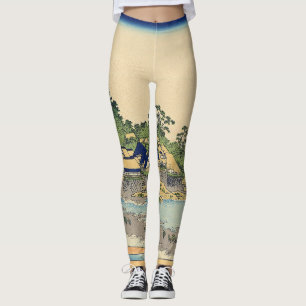 Legging Katsushika Hokusai Enoshima na província de Sagami