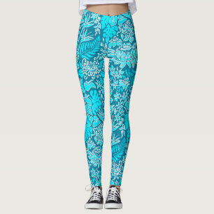 Legging Kauai Morning havaiano Protea Floral