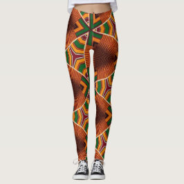 Legging Kente Geometrics Kwanza Afrocêntrico