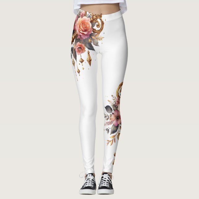 legging key and flowers (Frente)