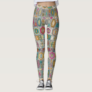 Legging kilim pembe