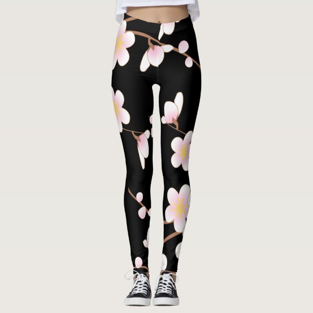 Legging Kimono Patern C Leggins Black (Frente)