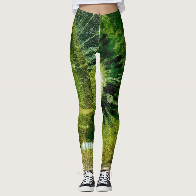 Legging Kiwi Green Tie Dye New (Frente)