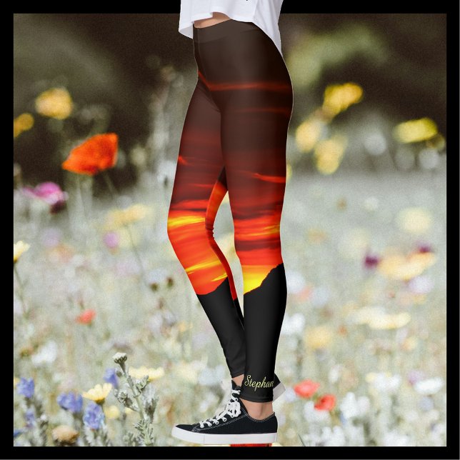 Legging Kolob Sunset, nome Dourado vermelho em Ankle (Criador carregado)