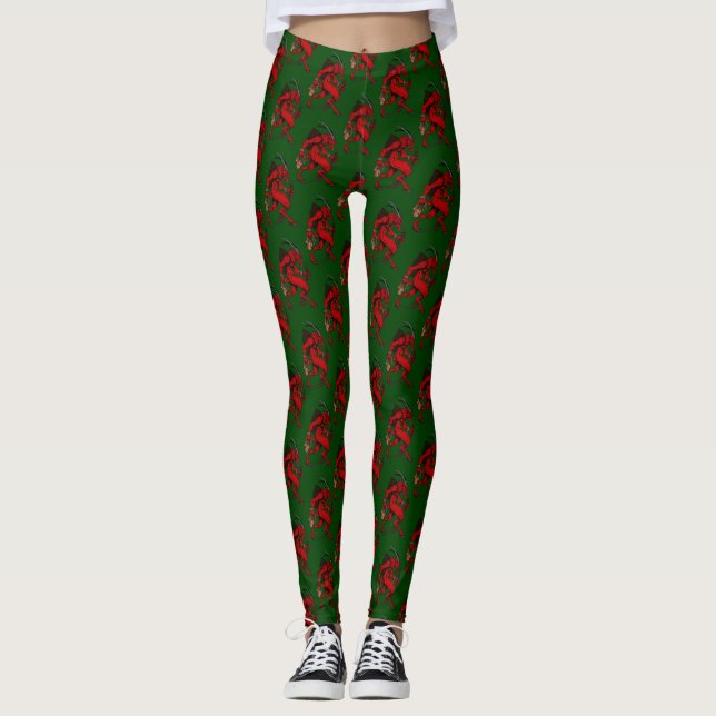 Legging Krampus verde (Frente)