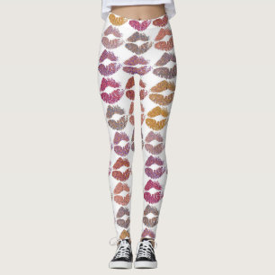 Legging Lábios coloridos à moda #28