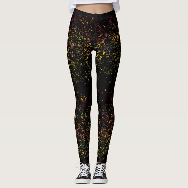 Legging Lábios Coloridos de pop Art (Frente)