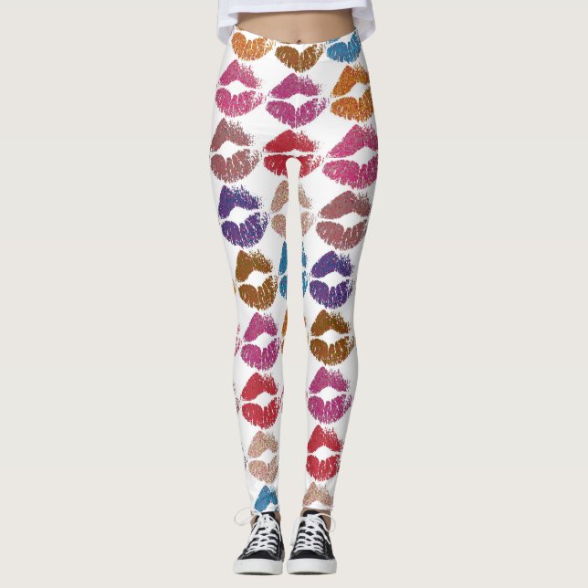 Legging Lábios Coloridos Elegantes #6 (Frente)