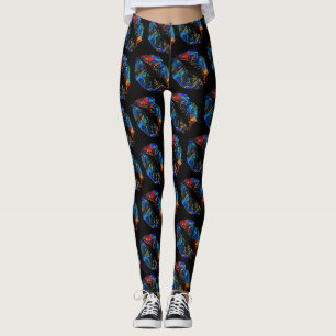 Legging Lábios Coloridos Preto Moderno #2