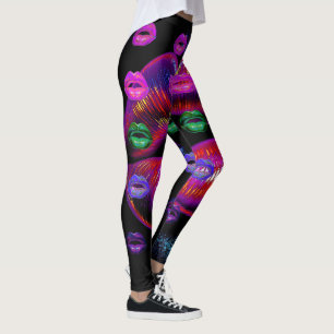 Legging Lábios Cyber Vênus - Os Meus Lábios São 4 U. Multi