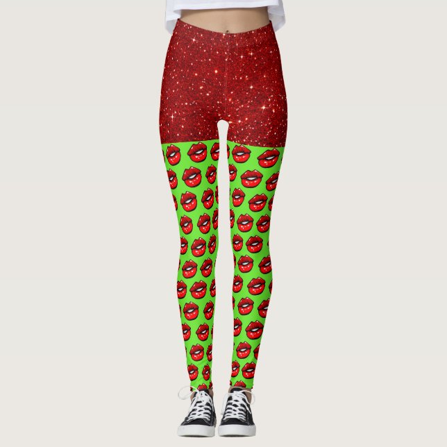 Legging LÁBIOS Pop de moda (Frente)