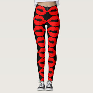 LEGGING LÁBIOS VERMELHOS CALÇAS DO KISS YOGA