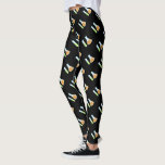 Legging Laboratório de Ciência de Cientista Kawaii<br><div class="desc">Kawaii Science Lab,  com uma lupa Kawaii,  um frasco Kawaii e um tubo de ensaio Kawaii.</div>