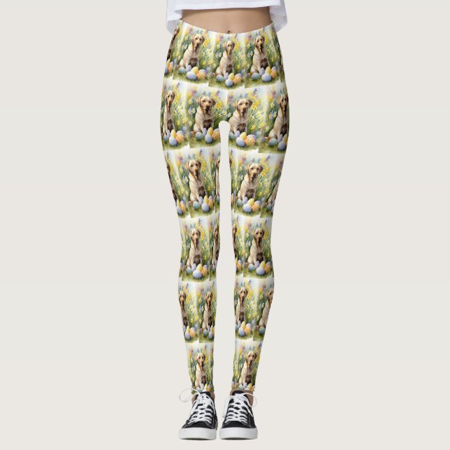 Legging Labrador com Ovos de Páscoa (Frente)